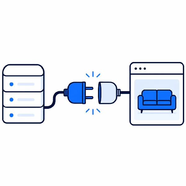 Connecting Ixaria to your furniture webshop — step 2